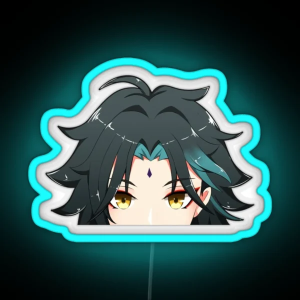 Xiao Peeker Genshin Impact Peeker RGB Neon Sign