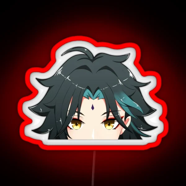 Xiao Peeker Genshin Impact Peeker RGB Neon Sign