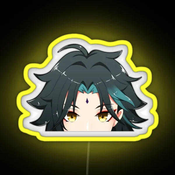 Xiao Peeker Genshin Impact Peeker RGB Neon Sign