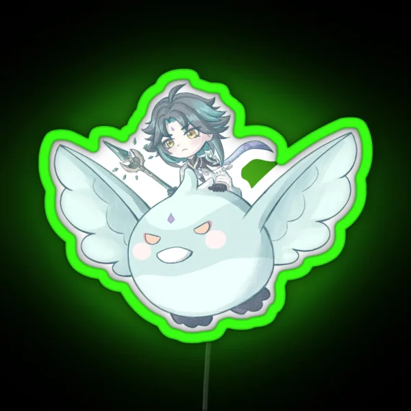 Xiao Tiny Conqueror Genshin Impact RGB Neon Sign