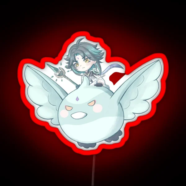 Xiao Tiny Conqueror Genshin Impact RGB Neon Sign