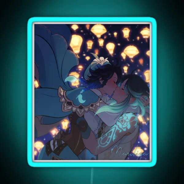 Xiaoven Lantern Rite Genshin Impact RGB Neon Sign