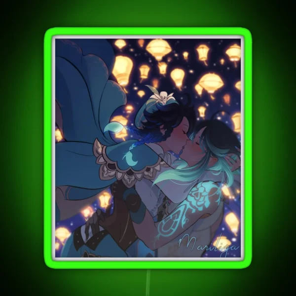 Xiaoven Lantern Rite Genshin Impact RGB Neon Sign