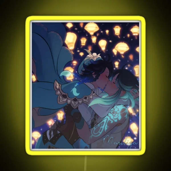 Xiaoven Lantern Rite Genshin Impact RGB Neon Sign