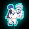 Vibrant neon decor featuring modern Xingyun character in multicolor RGB