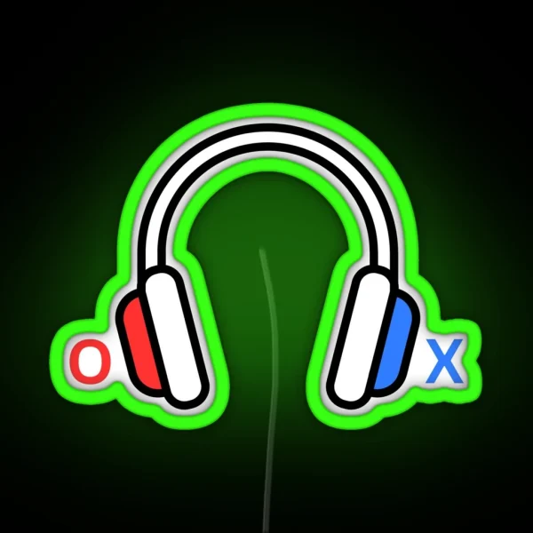 XO Headphones RGB Neon Sign