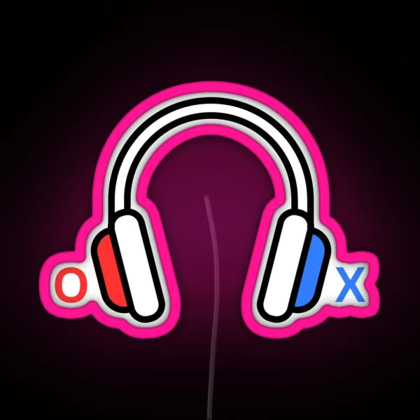 XO Headphones RGB Neon Sign