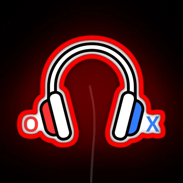XO Headphones RGB Neon Sign
