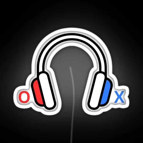 XO Headphones RGB Neon Sign