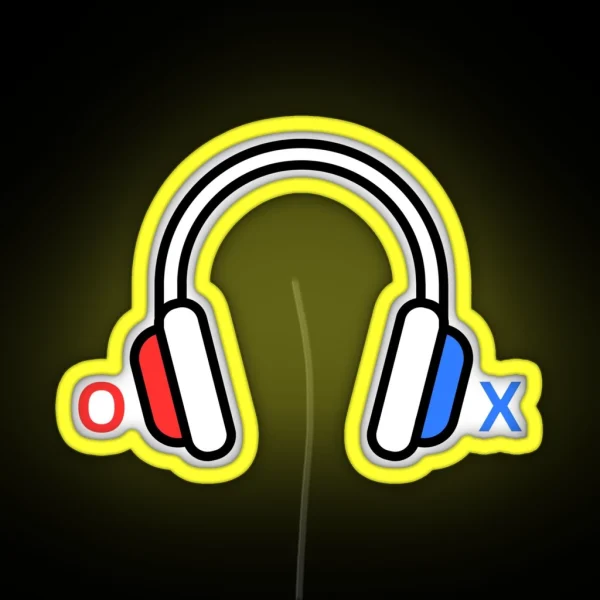 XO Headphones RGB Neon Sign