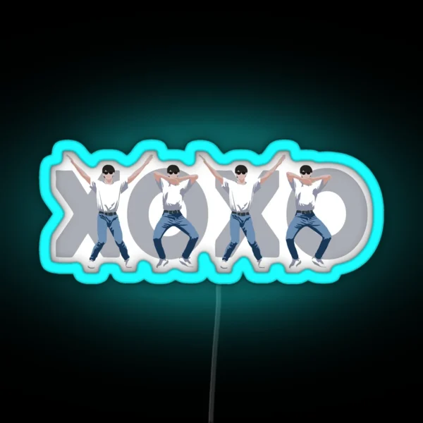 XOXO Hyunjin RGB Neon Sign