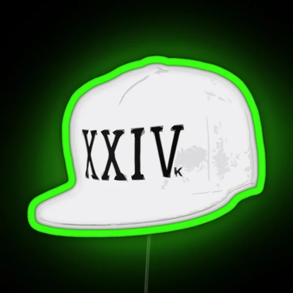 XXIV Bruno Mars Iconic Hat Led RGB Neon Sign
