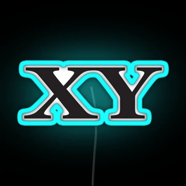 XY Chromosomes RGB Neon Sign