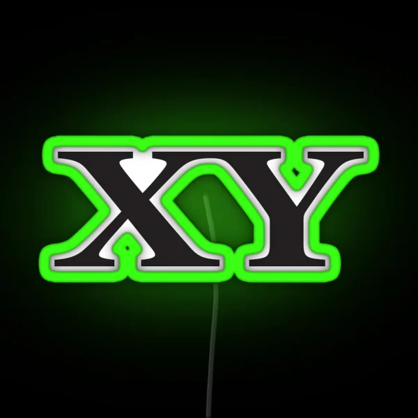XY Chromosomes RGB Neon Sign