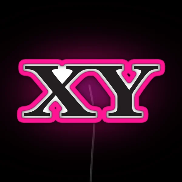 XY Chromosomes RGB Neon Sign