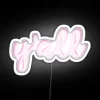 Vibrant RGB neon sign led with colorful glow effect design