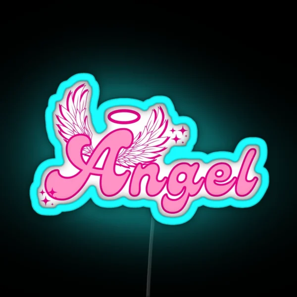 Y2K ANGEL ASETHETIC RGB Neon Sign