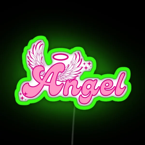 Y2K ANGEL ASETHETIC RGB Neon Sign