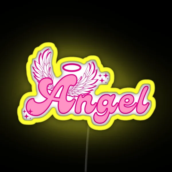 Y2K ANGEL ASETHETIC RGB Neon Sign