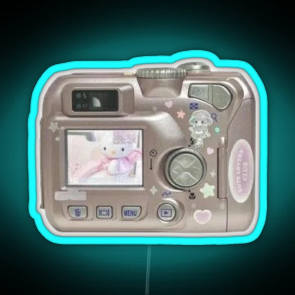 Y2k Camera Sanrio Aesthetic RGB Neon Sign