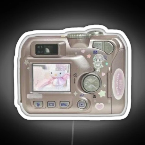 Y2k Camera Sanrio Aesthetic RGB Neon Sign