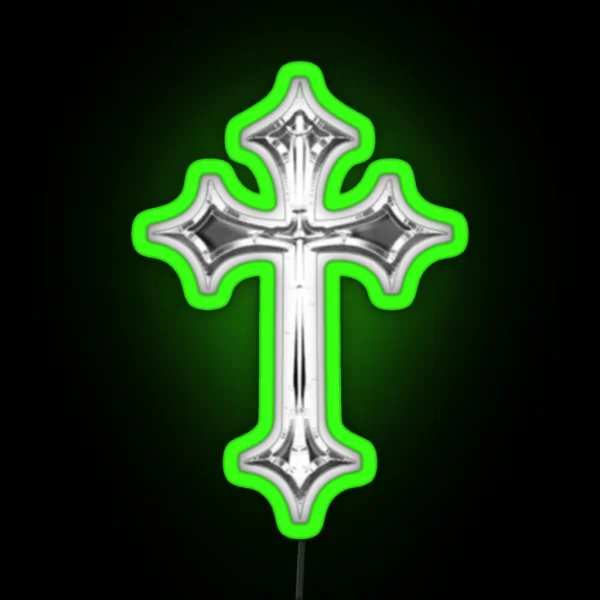 Y2k Cross Led RGB Neon Sign