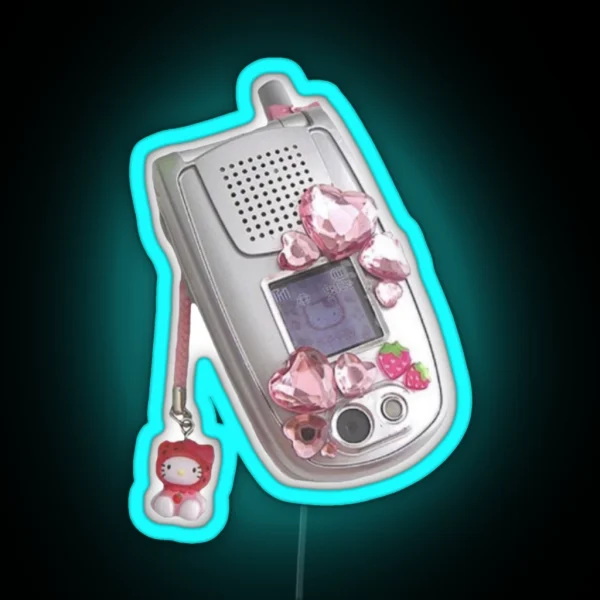 Y2K Flip Phone RGB Neon Sign