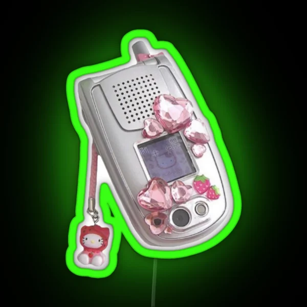 Y2K Flip Phone RGB Neon Sign