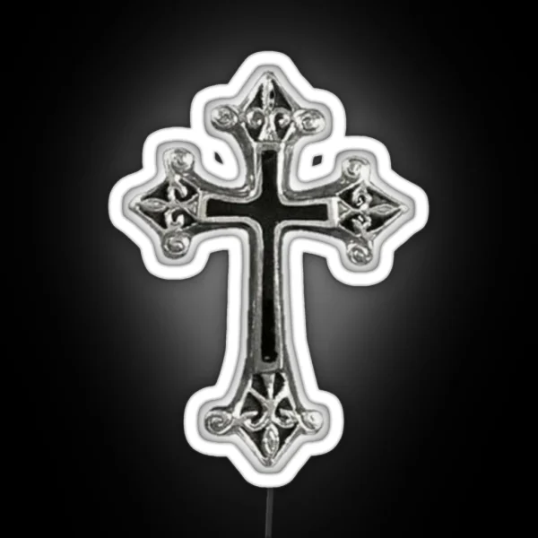 Y2k Gothic Cross RGB Neon Sign
