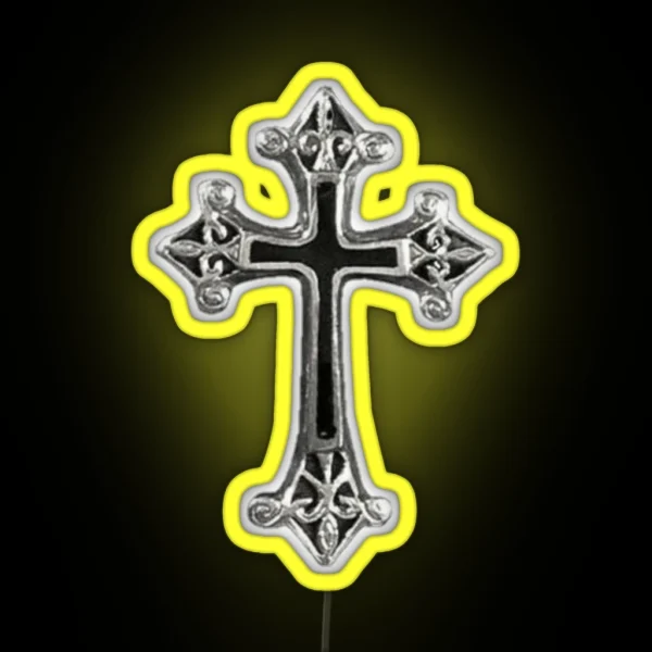 Y2k Gothic Cross RGB Neon Sign