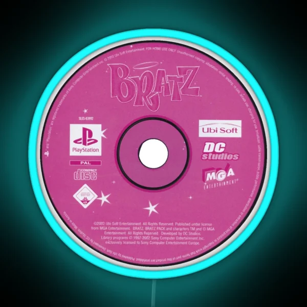 Y2K Led Bratz Disk RGB Neon Sign