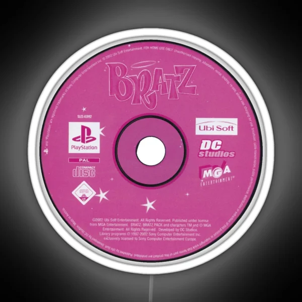 Y2K Led Bratz Disk RGB Neon Sign
