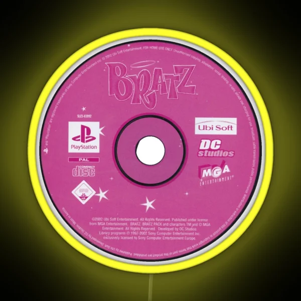 Y2K Led Bratz Disk RGB Neon Sign