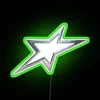 Vintage Inspired Neon RGB LED Sign with Glowing Star Design