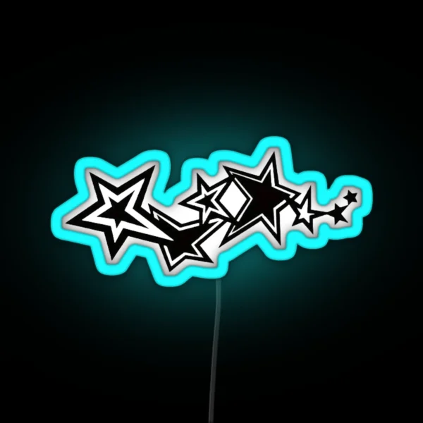 Y2k Stars RGB Neon Sign