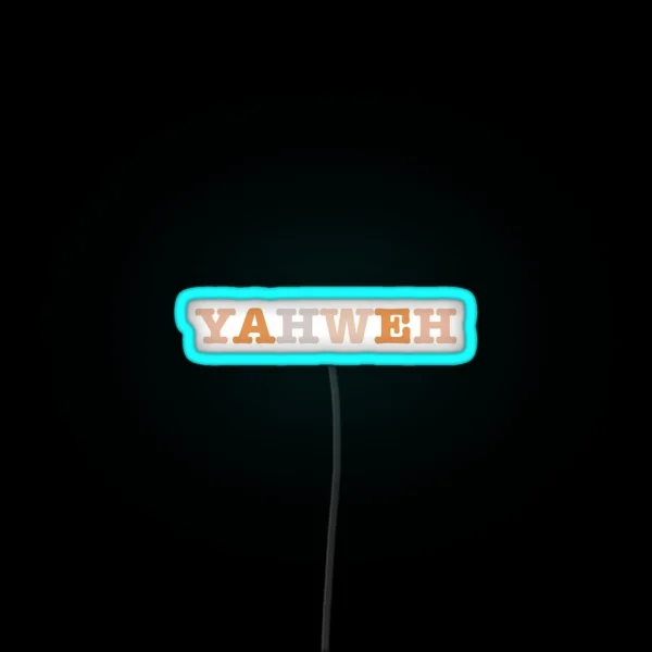 Yahweh Led RGB Neon Sign