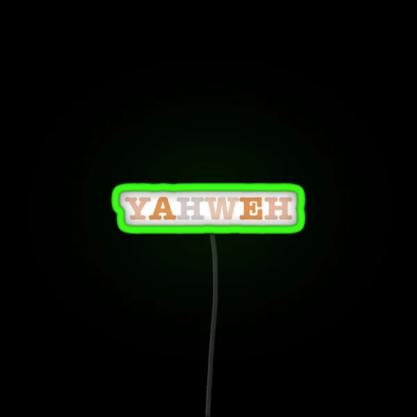 Yahweh Led RGB Neon Sign