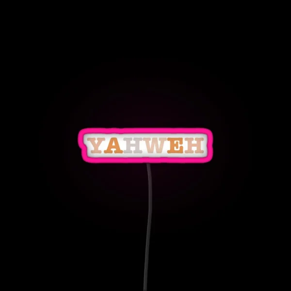 Yahweh Led RGB Neon Sign