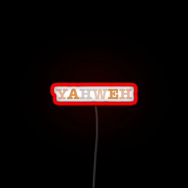 Yahweh Led RGB Neon Sign