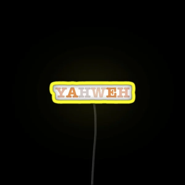 Yahweh Led RGB Neon Sign