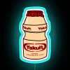 Vibrant RGB Neon Sign Advertising Popular Japanese Style Yakult Yogurt Beverages