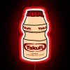 Vibrant RGB Neon Sign for Yakult Yogurt Drink Enthusiasts Only