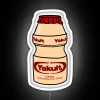 Vibrant RGB Neon Sign: Yakult Yogurt Drink Branding Illumination Display