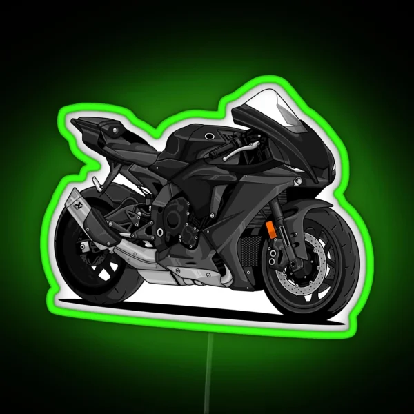 Yamaha YZF R1 Black RGB Neon Sign