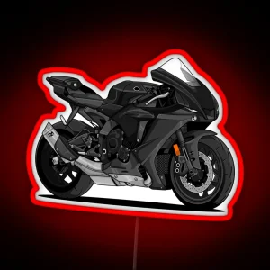 Yamaha YZF R1 Black RGB Neon Sign