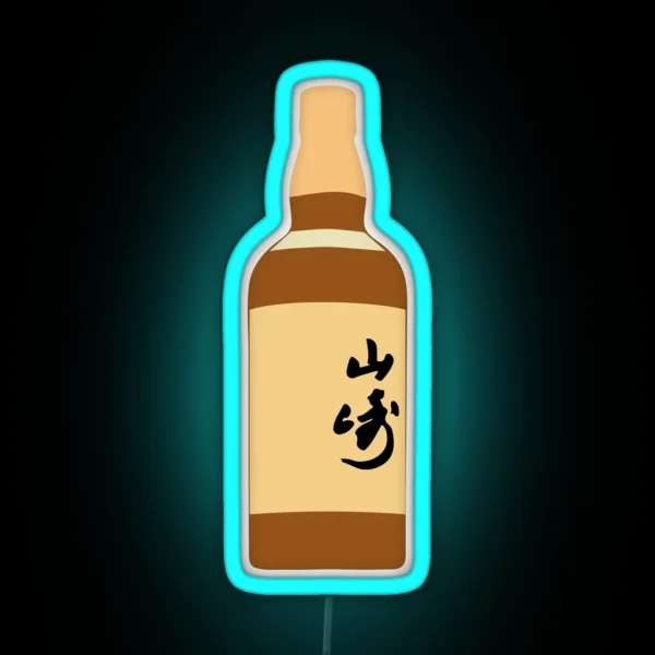 Yamazaki Single Malt Flat Bottle RGB Neon Sign