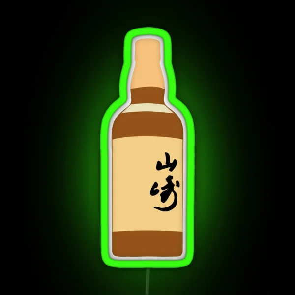 Yamazaki Single Malt Flat Bottle RGB Neon Sign