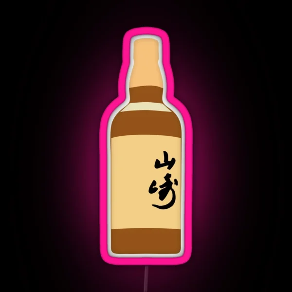 Yamazaki Single Malt Flat Bottle RGB Neon Sign