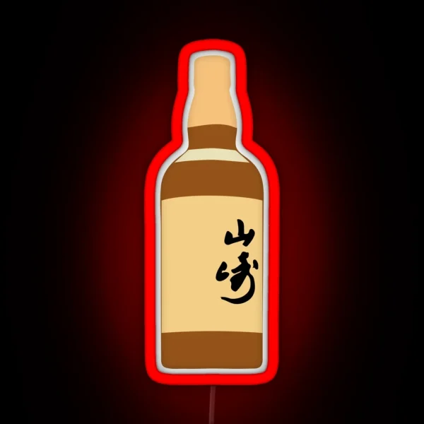 Yamazaki Single Malt Flat Bottle RGB Neon Sign