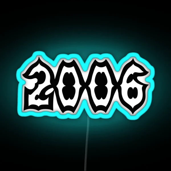Year 2006 RGB Neon Sign